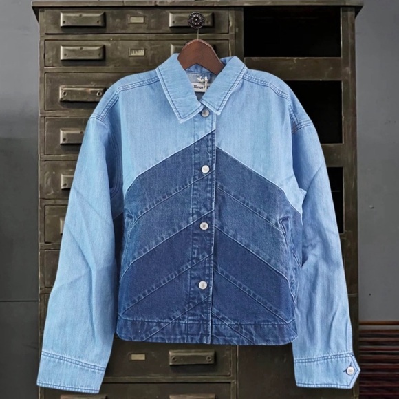 KINGS OF INDIGO • Birgitte Panelling Jacket Vegan Relaxed Fit Made In Turkey - Picture 5 of 6